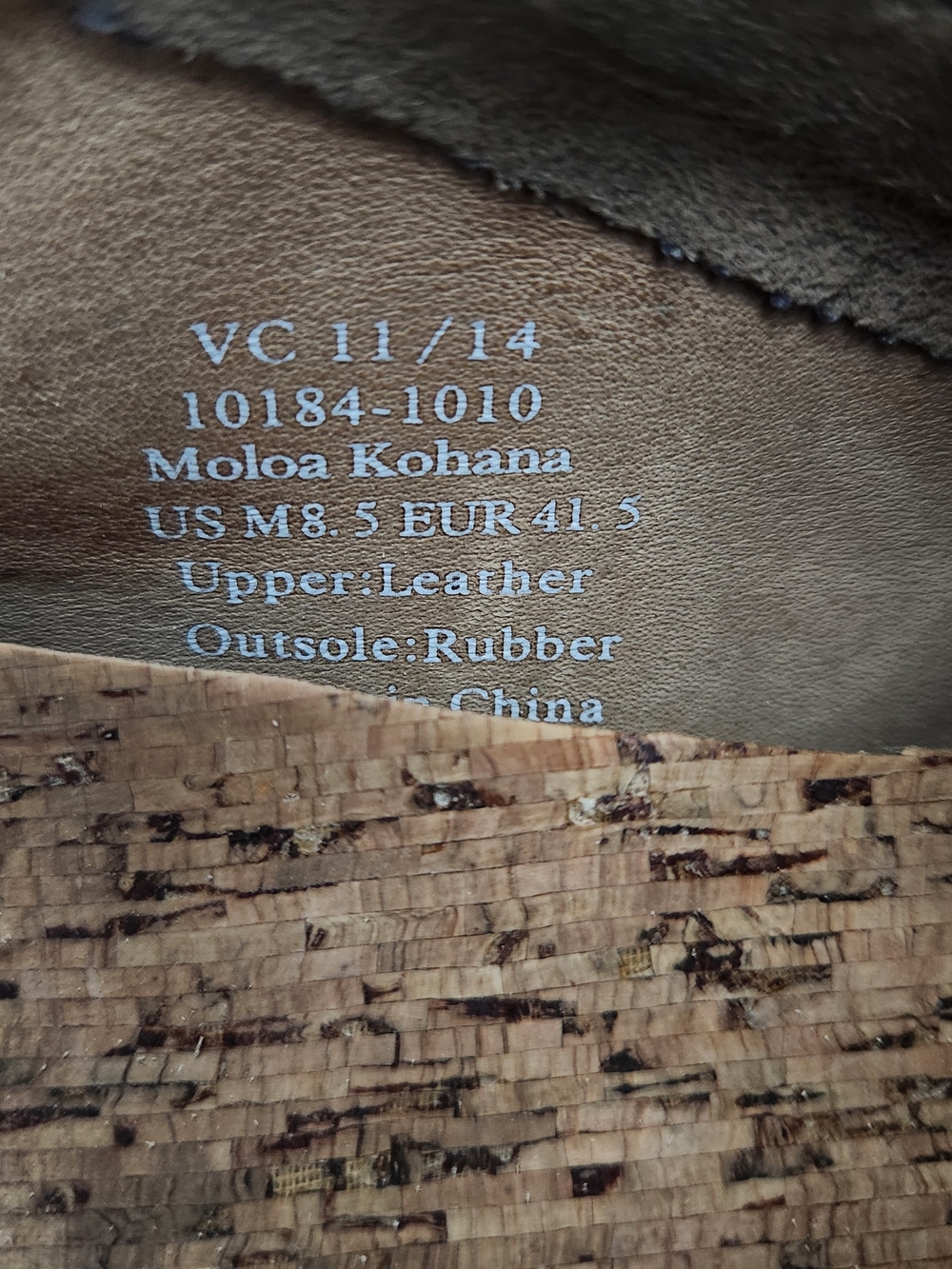 Olukai Leather Moloa Kohana Drop In Heel Casual Shoe Sneaker Men's 8.5 Brown - Picture 5 of 9